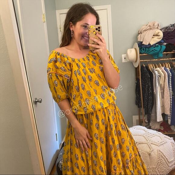 RHODE Yellow Frida Maxi Dress XS - Picture 4 of 16